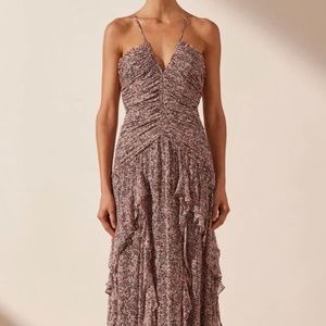 Shona Joy CYNTHIA Ruched maxi dress